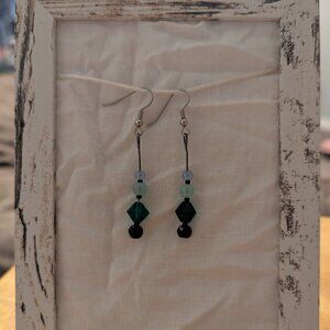 Pair of beaded earrings